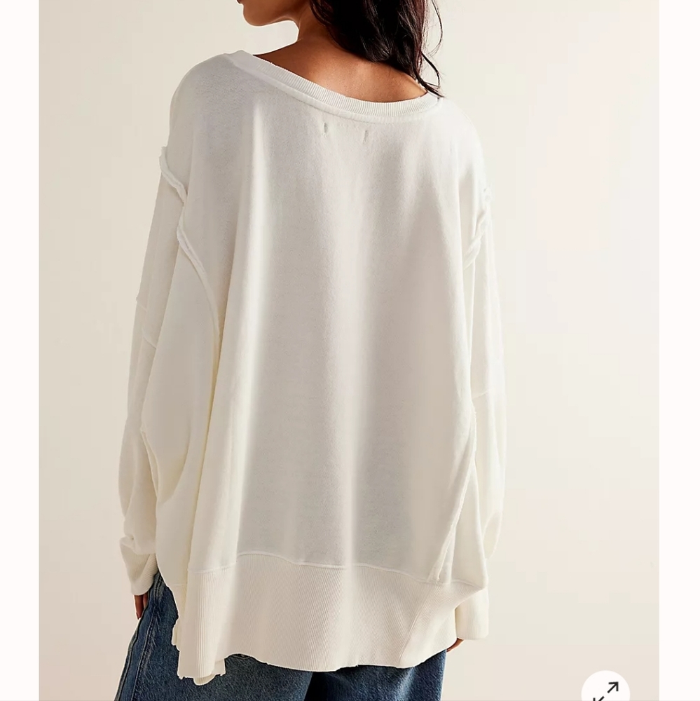 We The Free by Free People Graphic Camden Oversized Sweatshirt #18 - Picture 2 of 7